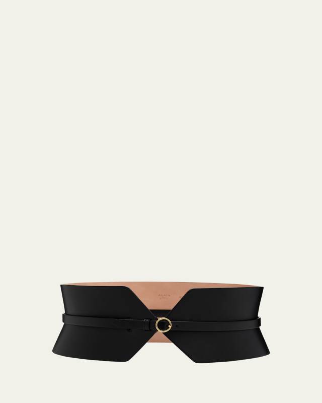 Buckle Wide Bustier Belt